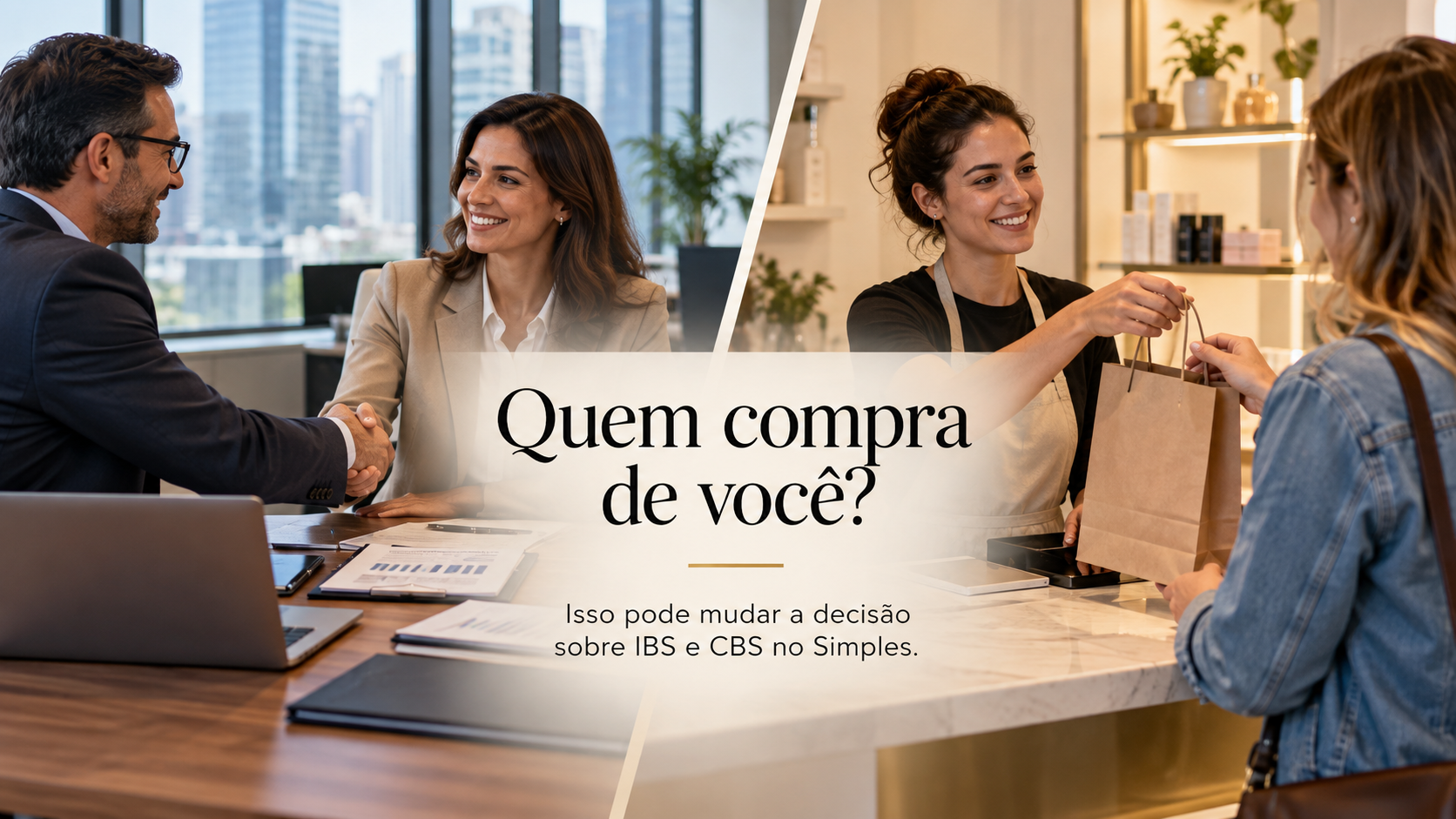 IBS e CBS no Simples Nacional: entender se sua empresa vende para consumidor final ou para outras empresas pode influenciar a decisão entre permanecer no Simples ou adotar o regime híbrido.